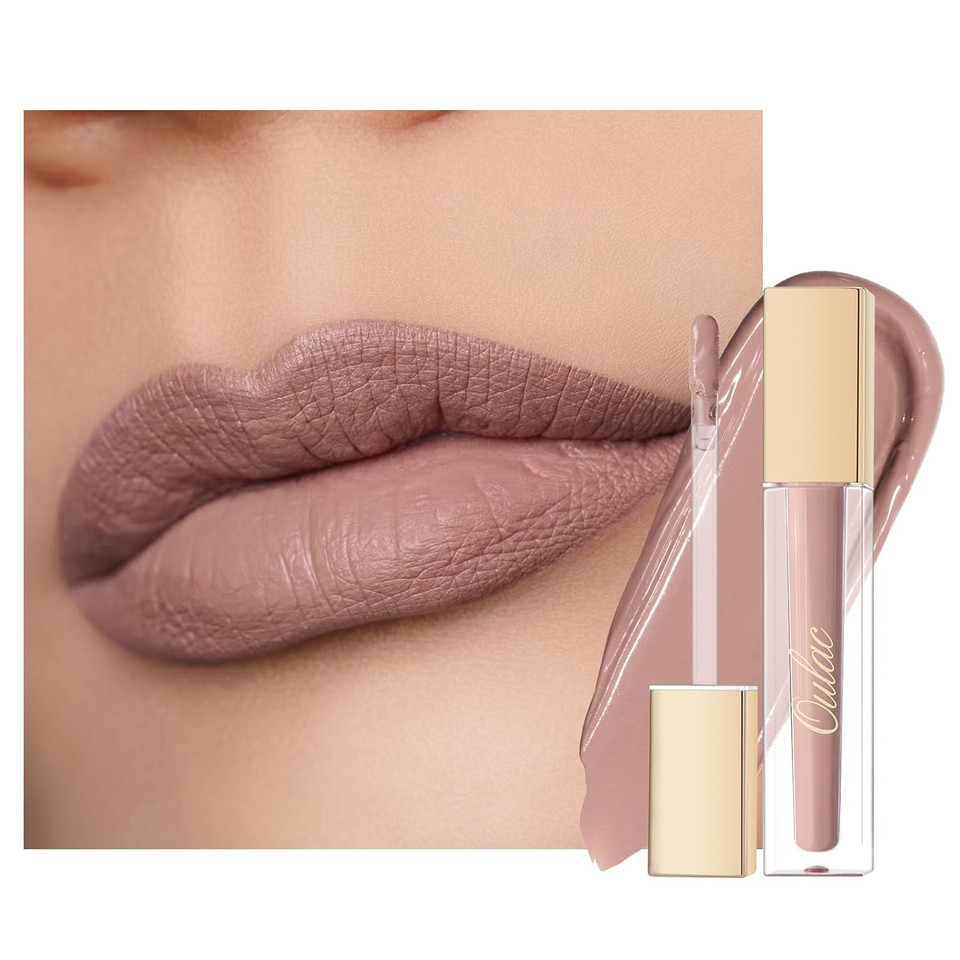 Oulac Pink Matte Lipstick Set For Women,Purple, Orange Lip Stain Long Lasting Waterproof, No Transfer, Creamy High Pigmented Formula With Rose Oil, Vegan & Cruelty-Free (M06+M07+M14)