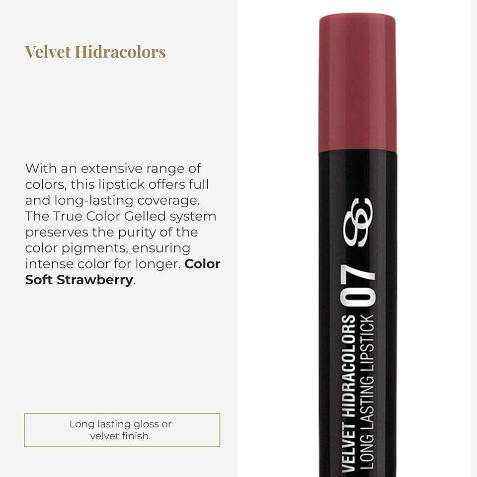 Salerm - Lipstick - Hidracolors Matte - Soft Strawberry Color - Creamy Texture - Total And Long-Lasting Coverage - Hydrating Lipstick - Velvet Matte Effect