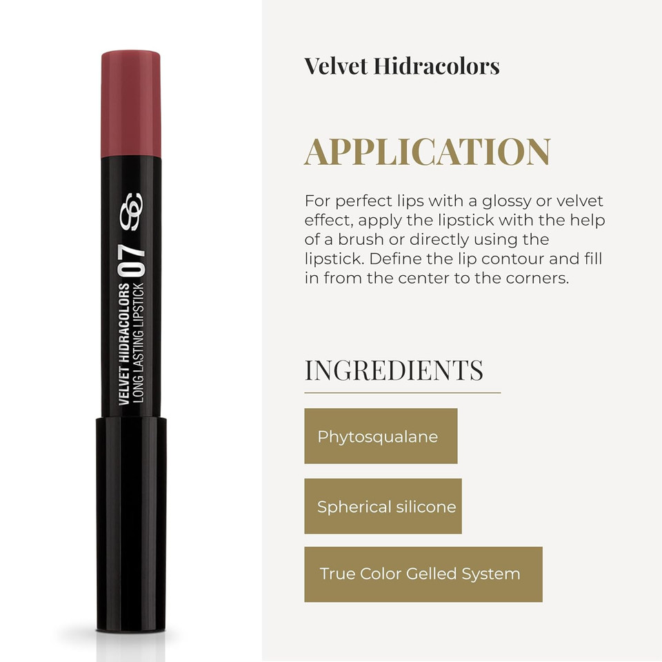 Salerm - Lipstick - Hidracolors Matte - Soft Strawberry Color - Creamy Texture - Total And Long-Lasting Coverage - Hydrating Lipstick - Velvet Matte Effect