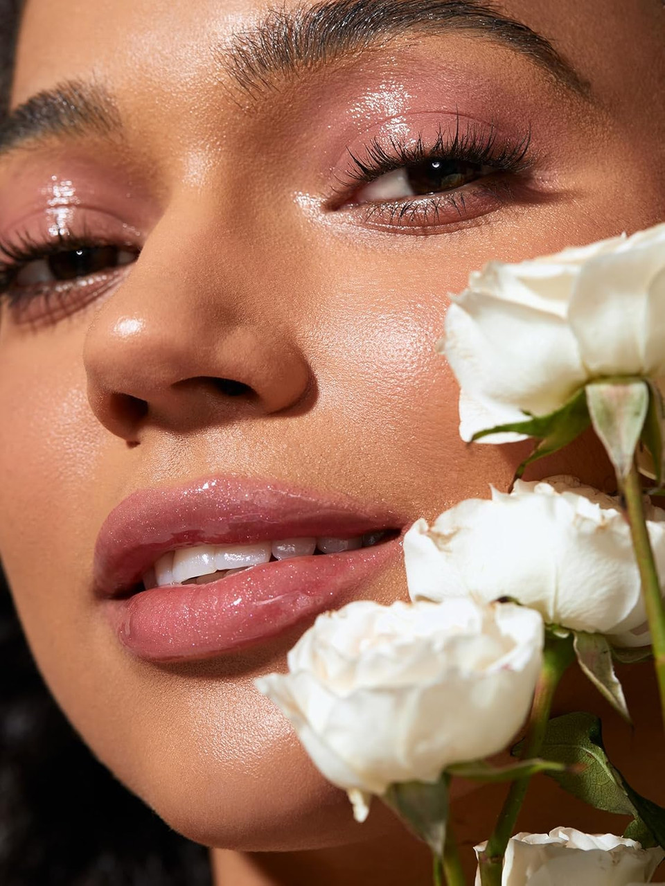 Sheglam Power Bouquet Lip Gloss Shiny Tinted Moisturizing Plumping Non-Sticky Lip Oil Repairing Camelia Extract Lip Care-See It Through