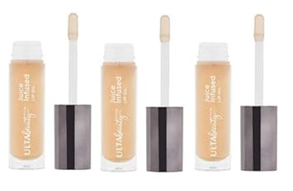 Ulta Beauty 3 Pack Juice Infused Lip Oil. Jojoba And Peach. Size 0.15 Oz