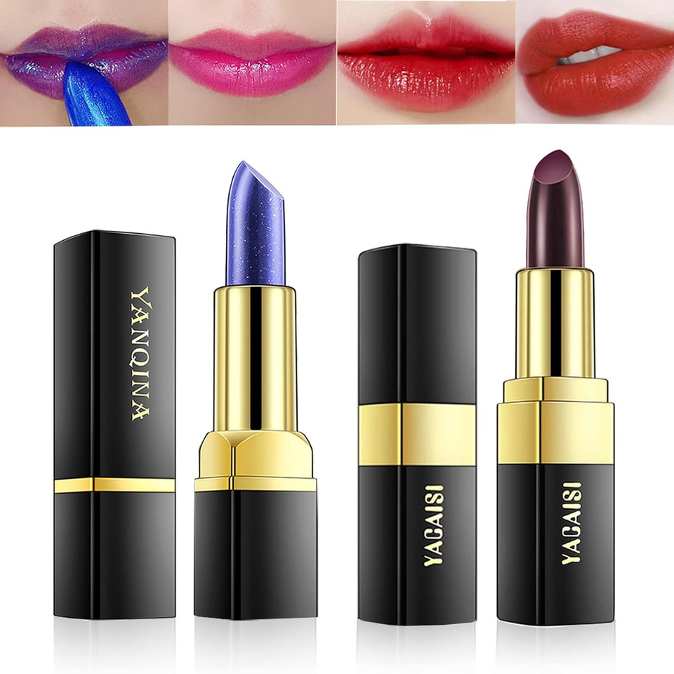 Carrot Color Changing Lipstick, Natural Moisturizing Lip Gloss Korean Lip Balm Long Lasting Lip Care Labiales Magicos Nutritious Magic Lipstick For Women
