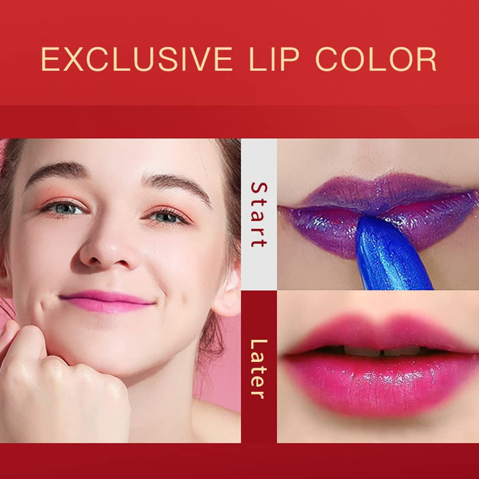 Red Cherry Color Changing Lipstick, Natural Moisturizing Lip Gloss Korean Lip Balm Long Lasting Lip Care Labiales Magicos Nutritious Magic Lipstick For Women
