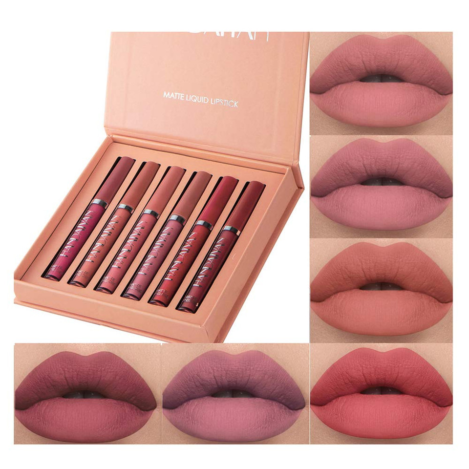 Bestland 3Pcs Matte Liquid Lip Gloss Set - 24H Transfer-Proof, Moisturizing & Non-Sticky I Mauve Pink, Classic Red, Deep Burgundy I Vegan + Cruelty-Free For Daily & Party