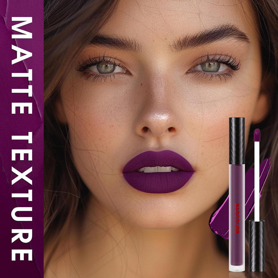 3 Colors Red Matte Liquid Lipstick Set, Burgundy Ruby Red Lip Gloss For Women, Vampy Halloween Makeup, High Impact Long Lasting Lip Stain, Nonstick Cup Smudge Proof & Waterproof Velvet Lip Tint