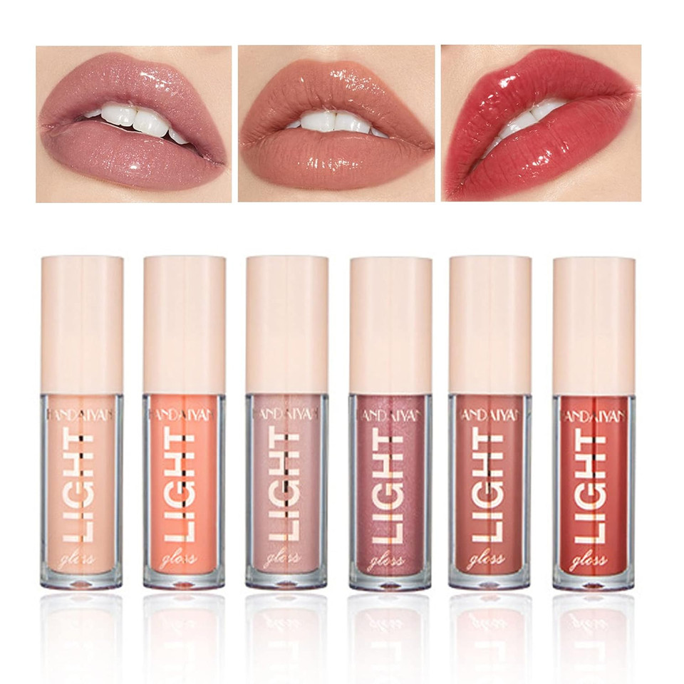 Cahiuyoa Light Lipgloss 6Pcs Lip Gloss Set,Nude Pink Lip Gloss Kit Shine Glossy And Moisturizing,Lip Plumping Lip Gloss Pack Bulk Liquid Lipstick For Women Girls-Set B Cahiuyoa Light Lipgloss 6Pcs Lip Gloss Set,Nude Pink Lip Gloss Kit Shine Glossy And Moisturizing,Lip Plumping Lip Gloss Pack Bulk Liquid Lipstick For Women Girls-Set B