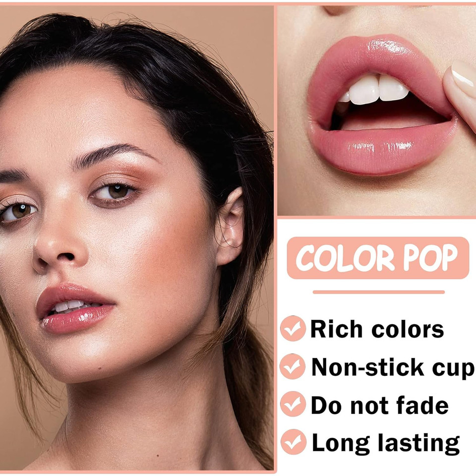 Cahiuyoa Light Lipgloss 6Pcs Lip Gloss Set,Nude Pink Lip Gloss Kit Shine Glossy And Moisturizing,Lip Plumping Lip Gloss Pack Bulk Liquid Lipstick For Women Girls-Set B Cahiuyoa Light Lipgloss 6Pcs Lip Gloss Set,Nude Pink Lip Gloss Kit Shine Glossy And Moisturizing,Lip Plumping Lip Gloss Pack Bulk Liquid Lipstick For Women Girls-Set B