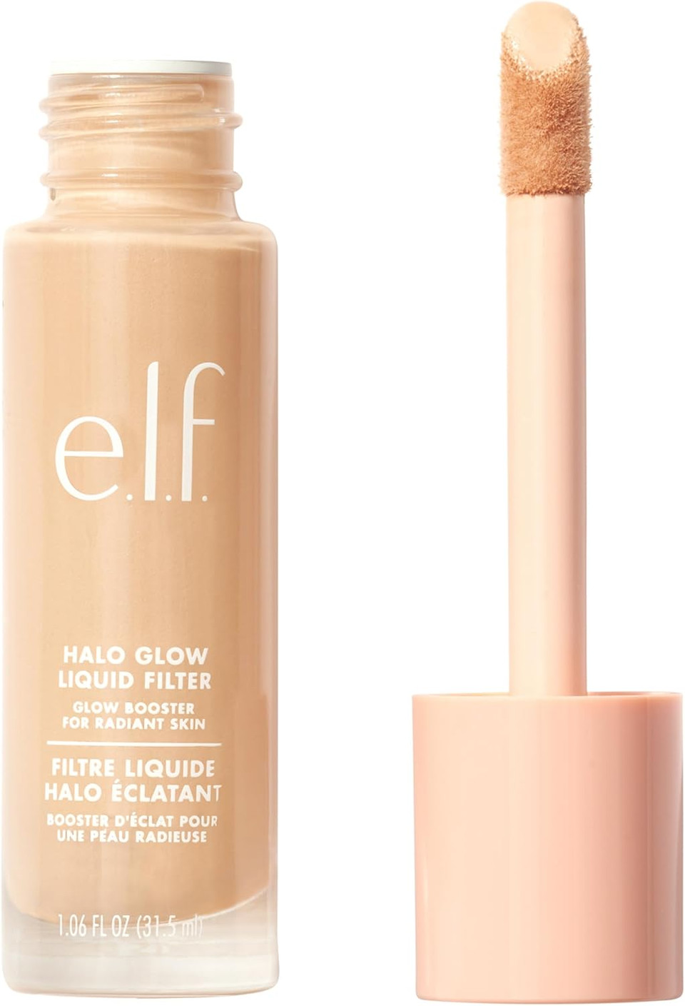 E.L.F. Halo Glow Liquid Filter, Complexion Booster For A Glowing, Soft-Focus Look, Infused With Hyaluronic Acid, Vegan & Cruelty-Free, 0 Fair