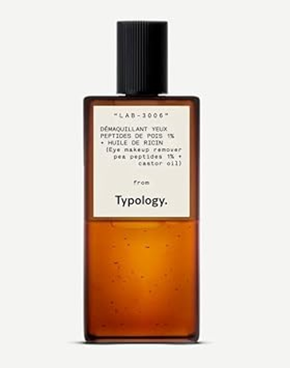 Typology Bi-Phase Eye-Makeup Remover With 1% Pea Peptides + Castor Oil & Complimentary Sheet Masque Typology Bi-Phase Eye-Makeup Remover With 1% Pea Peptides + Castor Oil & Complimentary Sheet Masque