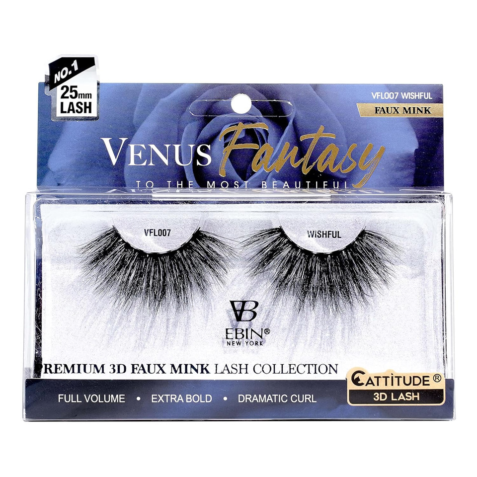 Cattitude 3D Lashes Venus Fantasy | 25Mm Faux Mink Lashes | Full Volume | Extra Bold | Dramatic Curl - Allure Cattitude 3D Lashes Venus Fantasy | 25Mm Faux Mink Lashes | Full Volume | Extra Bold | Dramatic Curl - Allure