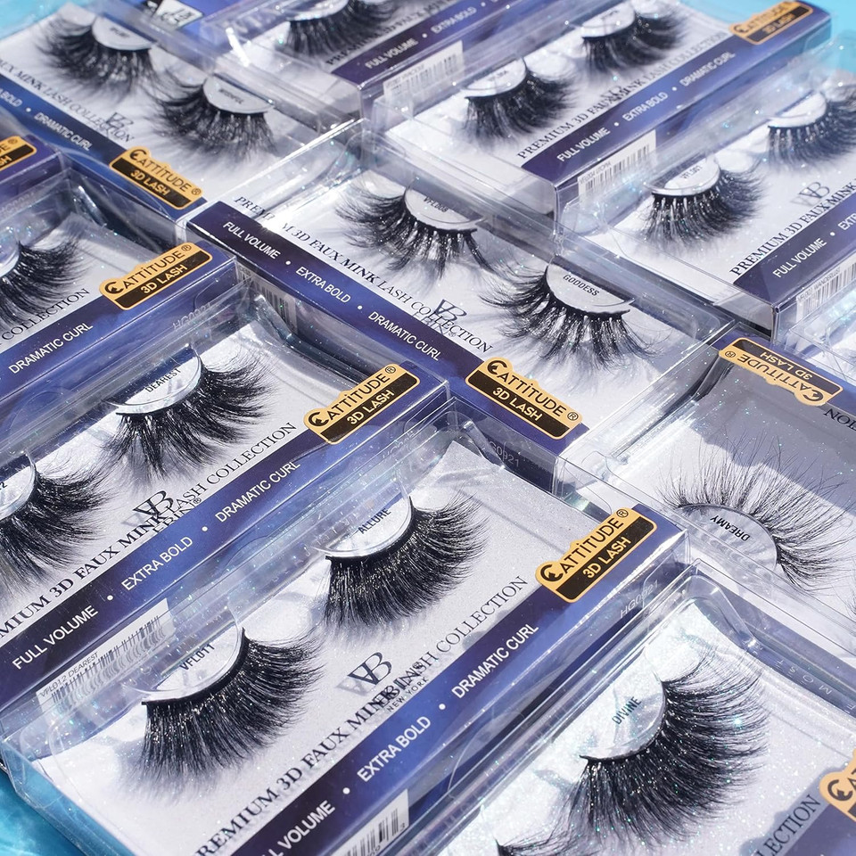 Cattitude 3D Lashes Venus Fantasy | 25Mm Faux Mink Lashes | Full Volume | Extra Bold | Dramatic Curl - Dreamy