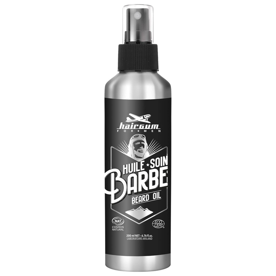 Hairgum Beard Oil - Mens Grooming Beard Oil With Natural Ingredients - Moisturize Beard With Organic Sesame Oil - Grease Free All Natural Beard Oil (Large)