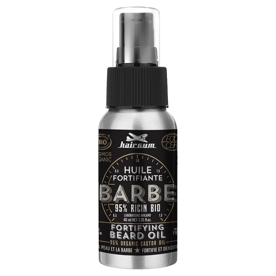 Hairgum Organic Fortifying Beard Oil - Daily Care Oil Moisturizer For Facial Skin And Beard Growth - Keeps Facial Hair Well Watered And Toned Up - Beard Oil For Supple Skin And Itch Free Soft Beard