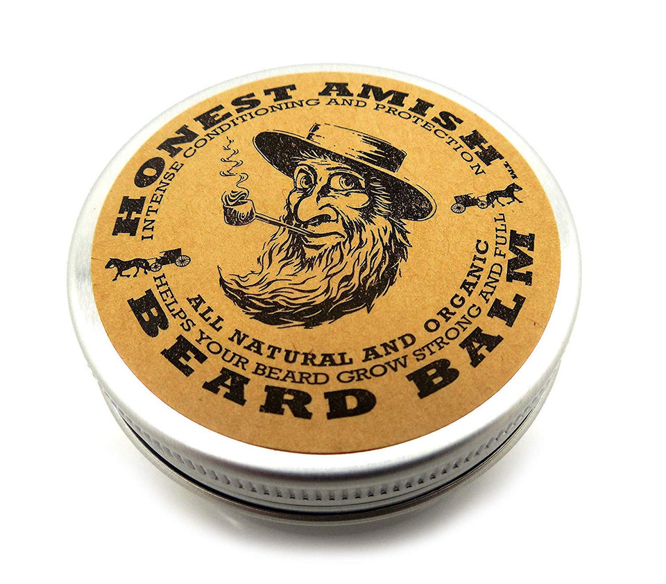 Honest Amish - Heavy Duty Beard Balm - 2 Ounce - Beard Conditioner Honest Amish - Heavy Duty Beard Balm - 2 Ounce - Beard Conditioner