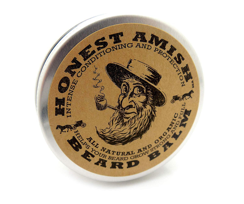 Honest Amish - Heavy Duty Beard Balm - 2 Ounce - Beard Conditioner Honest Amish - Heavy Duty Beard Balm - 2 Ounce - Beard Conditioner