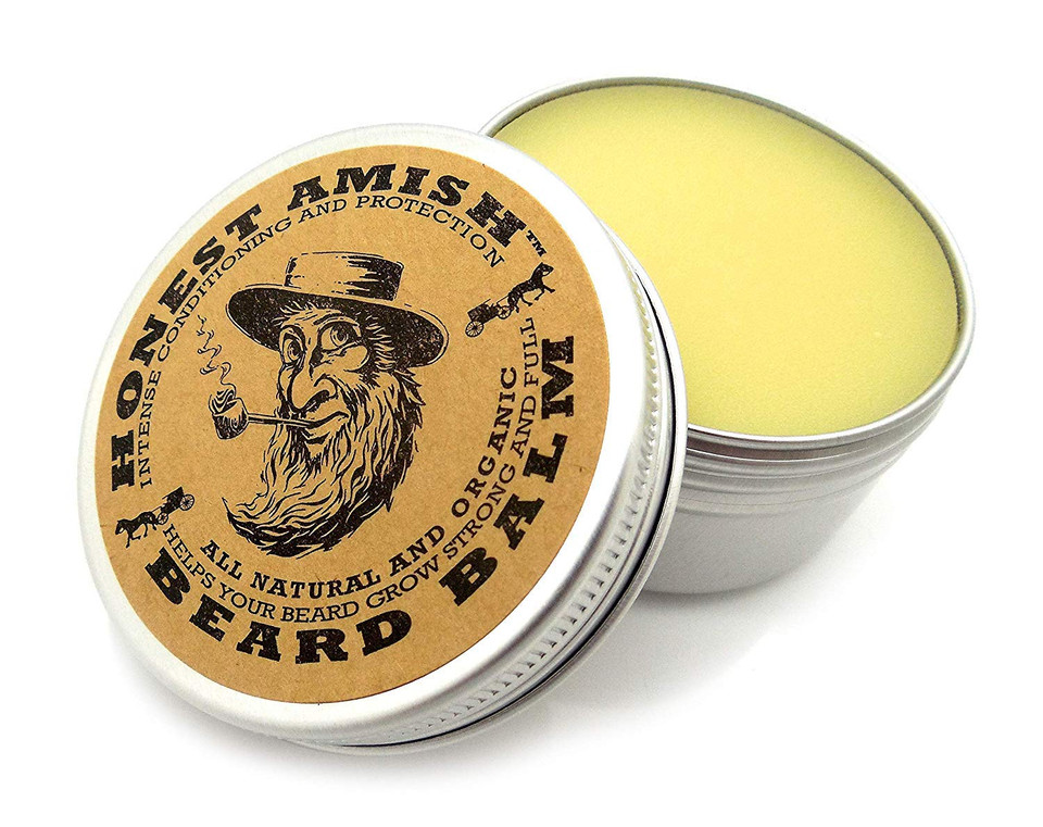 Honest Amish - Heavy Duty Beard Balm - 2 Ounce - Beard Conditioner Honest Amish - Heavy Duty Beard Balm - 2 Ounce - Beard Conditioner