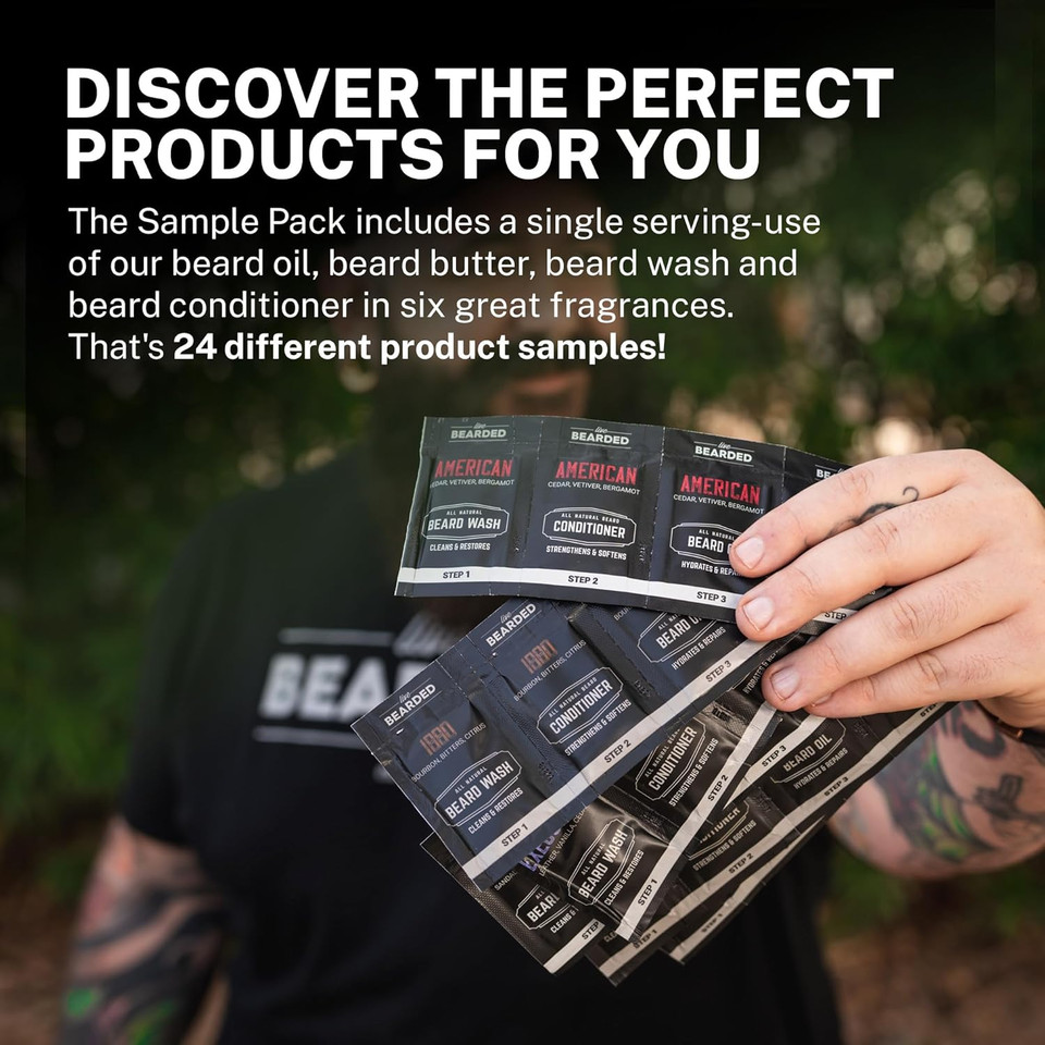 Live Bearded Beard Oil And Butter Grooming Kit Sample Pack With Comb, Bonus Gift - All-Natural Ingredients Shea, Argan, Jojoba - Growth Support - Made In The Usa Live Bearded Beard Oil And Butter Grooming Kit Sample Pack With Comb, Bonus Gift - All-Natural Ingredients Shea, Argan, Jojoba - Growth Support - Made In The Usa