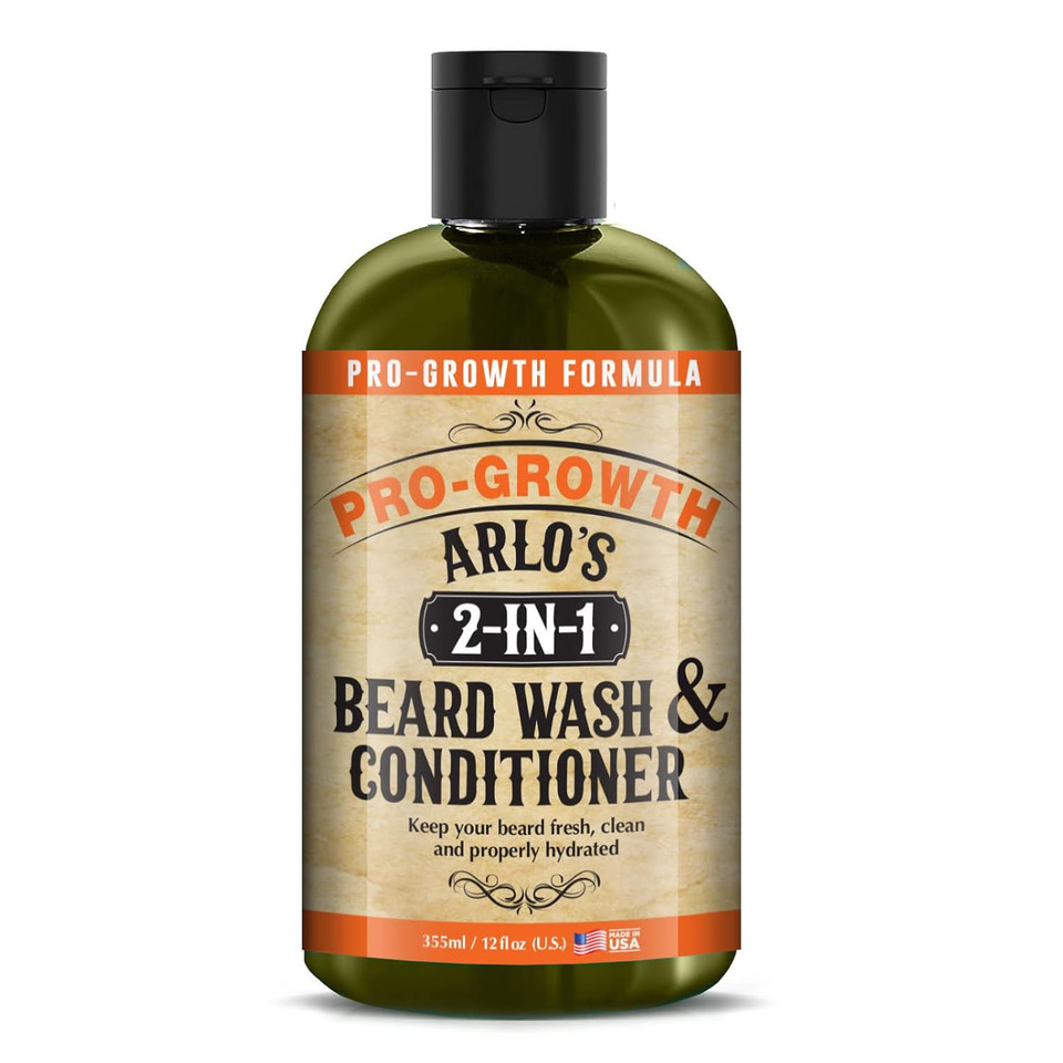 Arlo'S 2-In-1 Beard Wash And Conditioner 12 Oz. - Pro Growth Formula