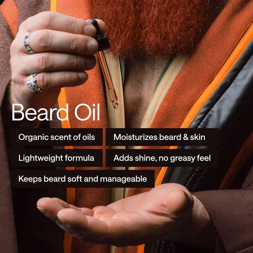 Premium Beard Care Kit For Men  4-In-1 Grooming Set With Beard Oil, Balm, Cleansing Spray & Comb  Mustache & Beard Grooming Gifts For Men