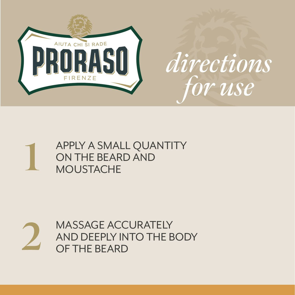 Proraso Beard Balm For Men, Nourish And Soften New Beard Growth And Short Beards