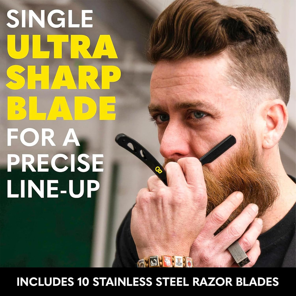 The Beard Club Beard Care Kit & Mens Grooming Kit - Essentials For A Healthier Looking, Stylish Facial Hair - Straight Edge Razor, Shampoo, Cedar Balm & Oil, And Boar Bristle Brush