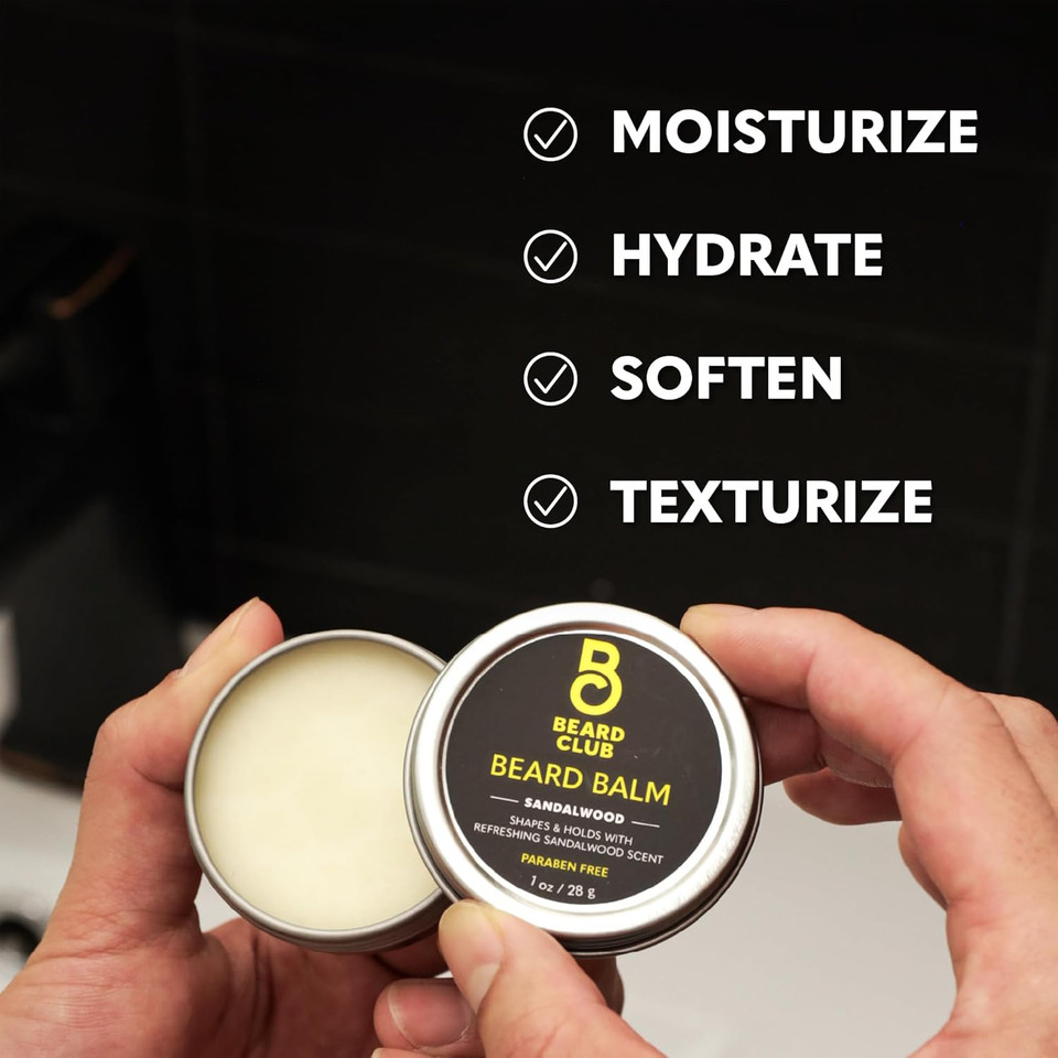 The Beard Club Cedar Beard Butter - Men'S Styling Balm, Softener, Moisturizer, And Leave-In Conditioner - Beard Wax - 2Oz
