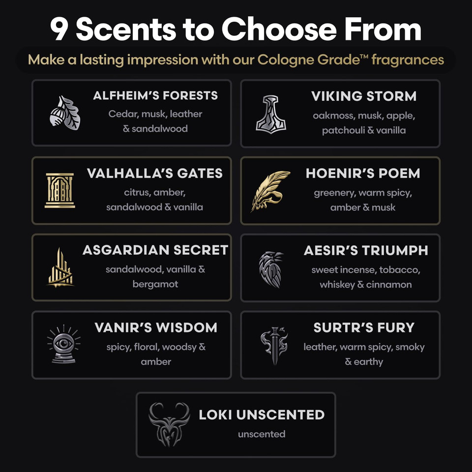 The Beard Struggle WarriorS Beard Balm - Gold Collection, Hoenir'S Poem - Non-Greasy Low-Hold Formula, Luxurious Cologne-Grade Fragrances 100% Natural And Plant-Based Ingredients - 50G