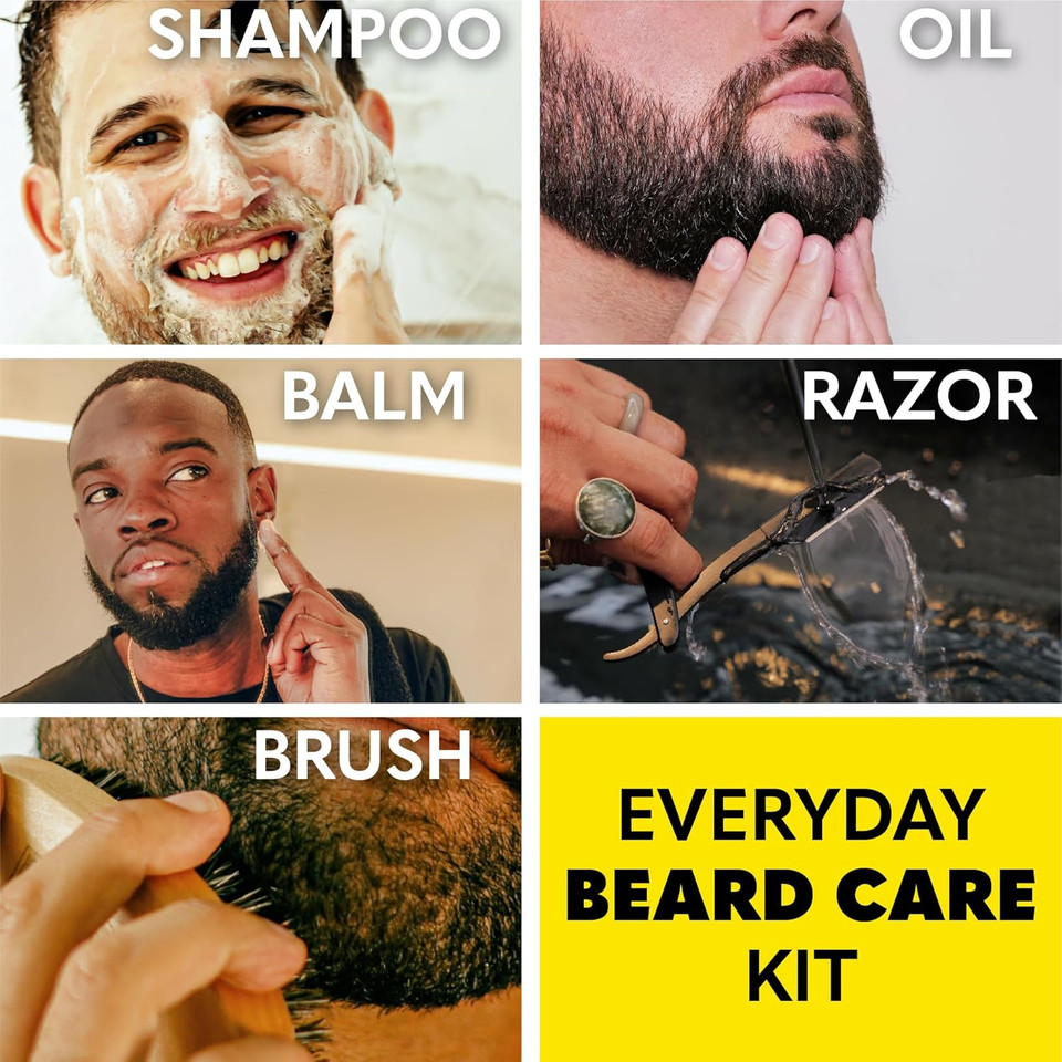 Beard Club Men'S Boar Bristle Brush - Birchwood Grooming Tool For Styling, Taming And Healthy Beard Growth