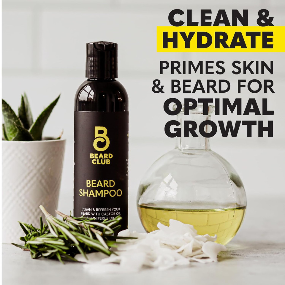 Beard Club Men'S Boar Bristle Brush - Birchwood Grooming Tool For Styling, Taming And Healthy Beard Growth