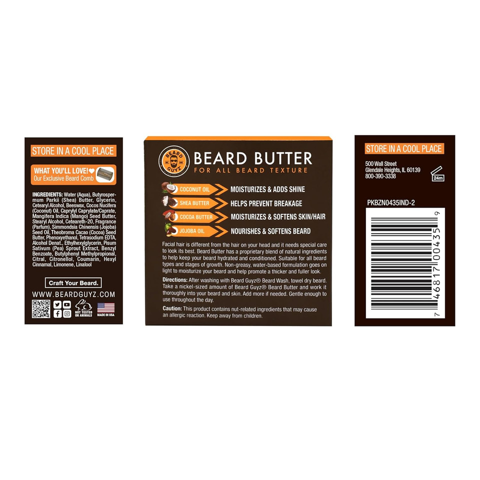 Beard Guyz Beard Butter - For Your Dry Beard (3 Oz)