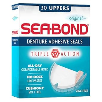 Sea-Bond Denture Adhesive Seals For Uppers, Original 30 Ea