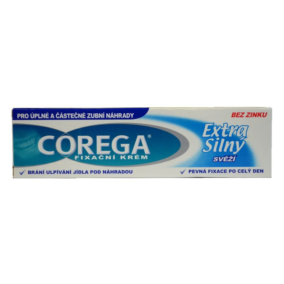 Corega Extra Strong - Denture Adhesive Cream - 40G