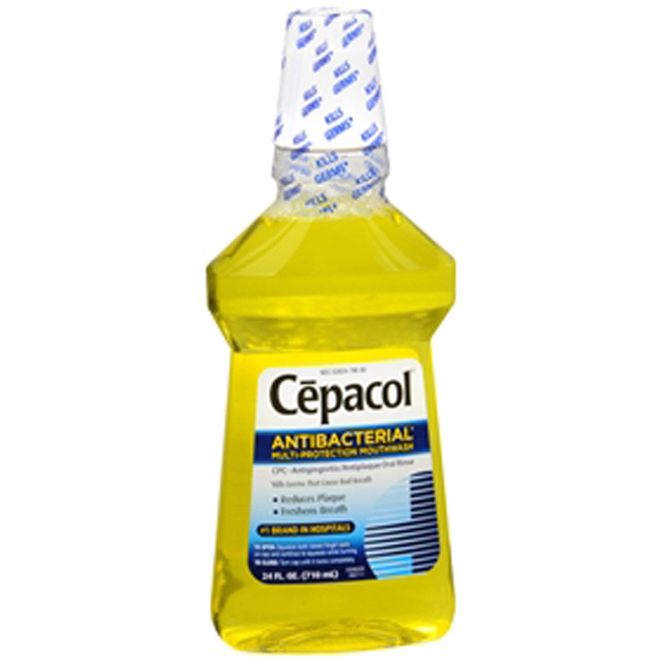 Cepacol Antibacterial Mouthwash, Gold, 24Oz