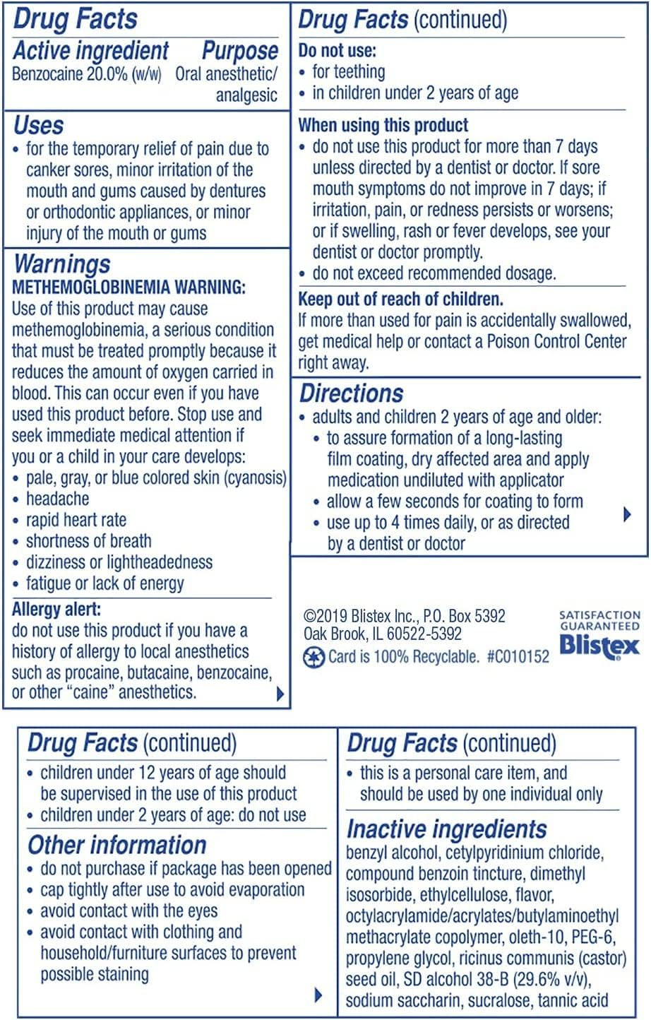 Kank-A Mouth Pain Liquid Professional Strength 0.33 Ounce