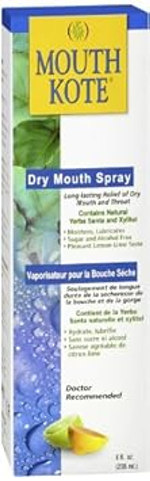 Mouth Kote Dry Mouth Spray, Oral Moisturizer With Yerba Santa, 8 Fluid Ounce
