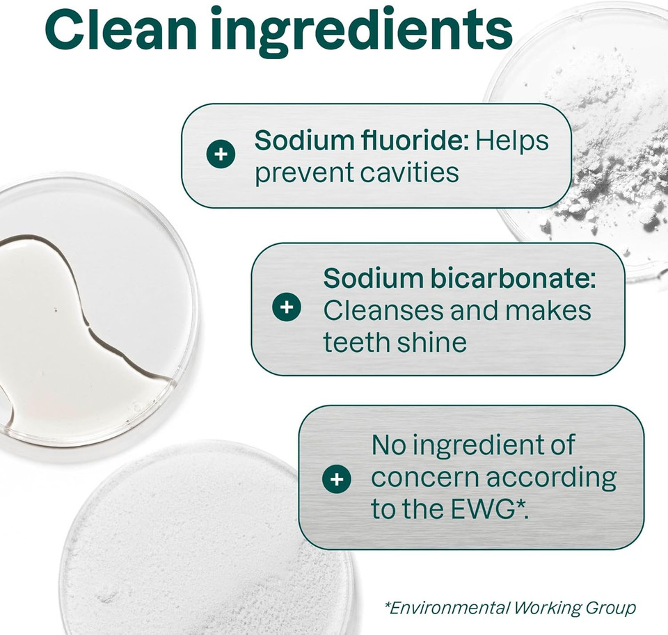 Attitude Sensitive Toothpaste With Fluoride, Spearmint Flavor, Vegan & Cruelty-Free, Sugar-Free, Plant & Mineral-Based Ingredients, Clean Oral Care, 4.2 Oz