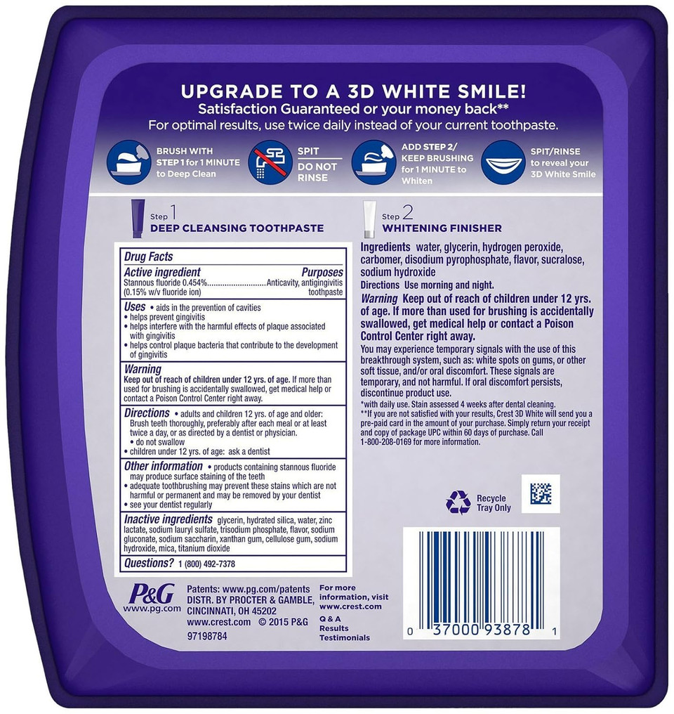 Crest Brilliance Daily Cleasning Toothpaste And Whitening Gel System - 4 Oz