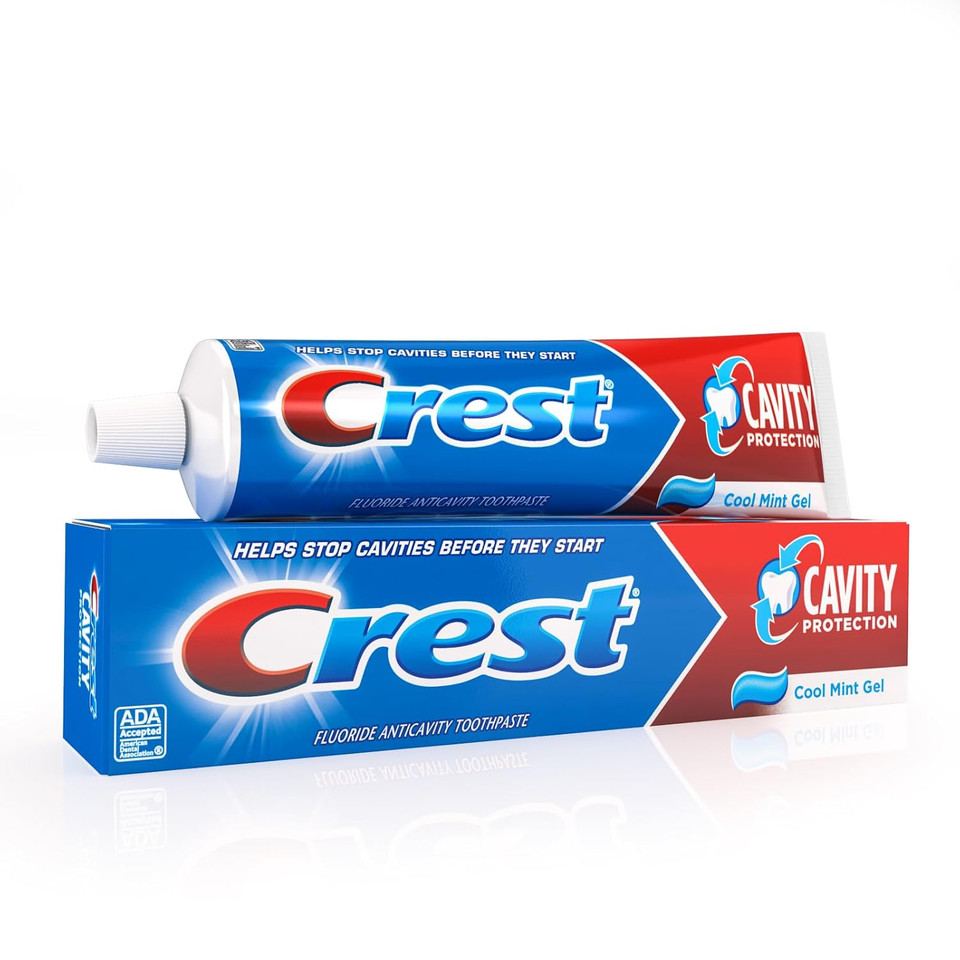 Crest Cavity Protection Toothpaste Gel, Cool Mint, 8.2 Oz