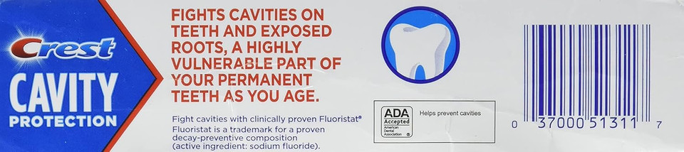 Crest Cavity Protection Toothpaste, Regular Paste, 5.7 Oz