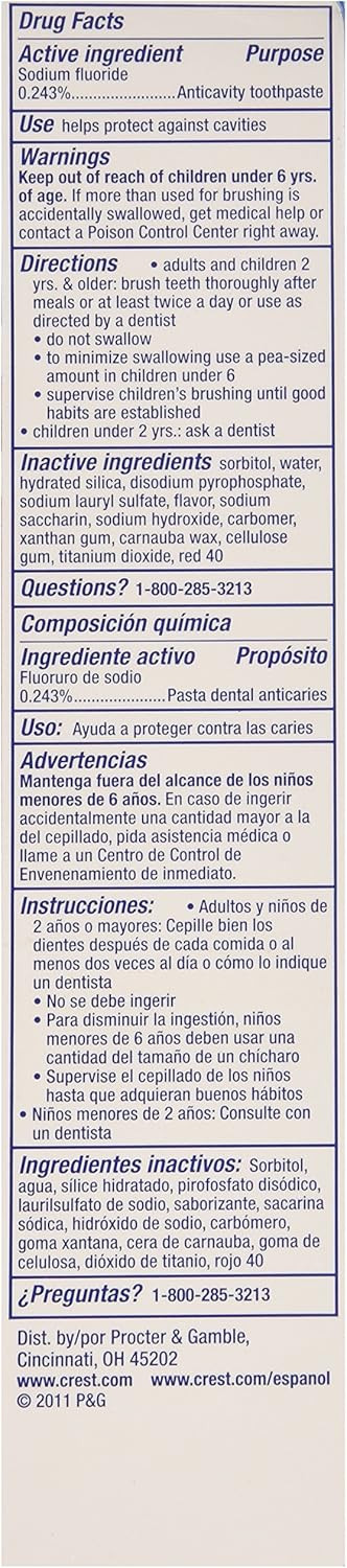 Crest Whitening Expressions Fluoride Anticavity Toothpaste, Cinnamon Rush, 6 Oz