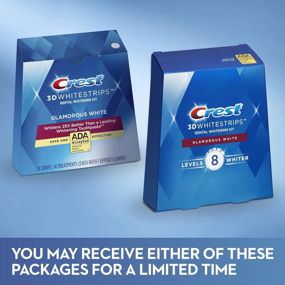 Crest 3D White Glamorous White Whitestrips - 28 Strips (Packaging May Vary)