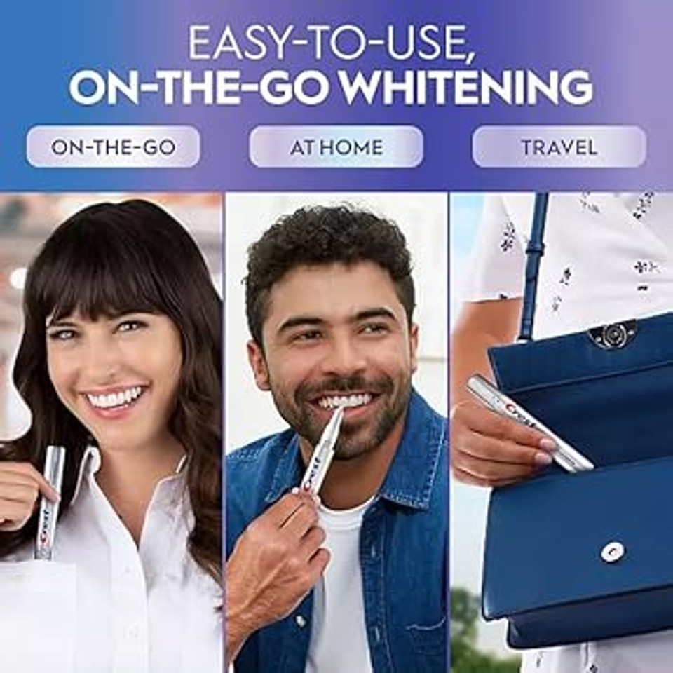 Crest 3Dwhite Enamel Safe Teeth Whitening Pens, 0.13 Fl. Oz., 3 Pk