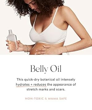Hatch Belly Oil - 6.7Oz Quick-Drying Belly Oil - Vegan & Plant Based Nutrient Rich - Supports Skin Throughout Pregnancy
