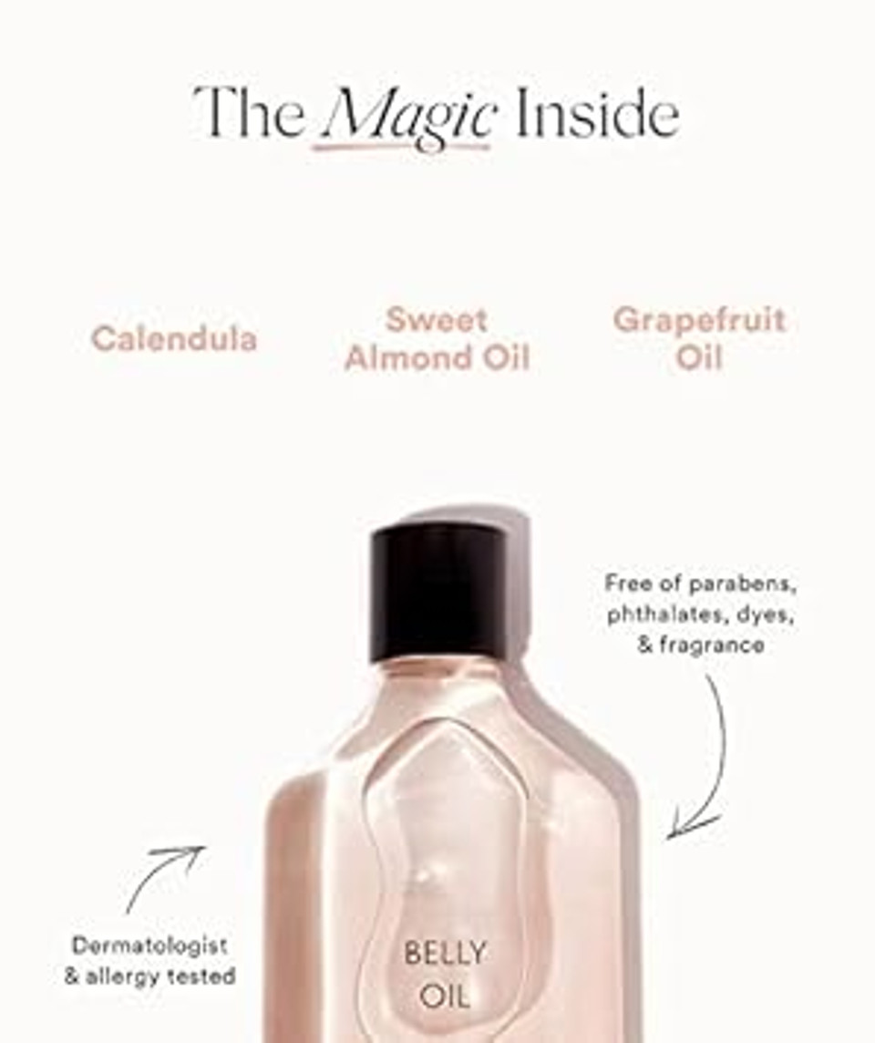 Hatch Belly Oil Mini Me - 1Oz Quick-Drying Belly Oil - Vegan & Plant Based Nutrient Rich - Supports Skin Throughout Pregnancy