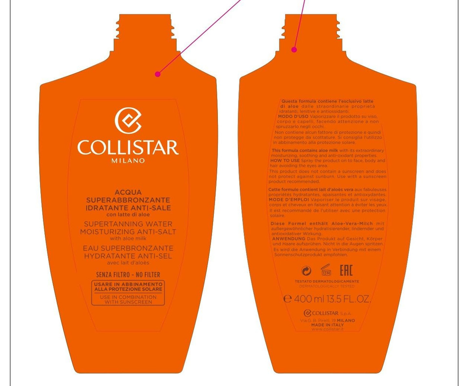 Self Tan By Collistar Supertanning Water Moisturising Anti-Salt 400Ml