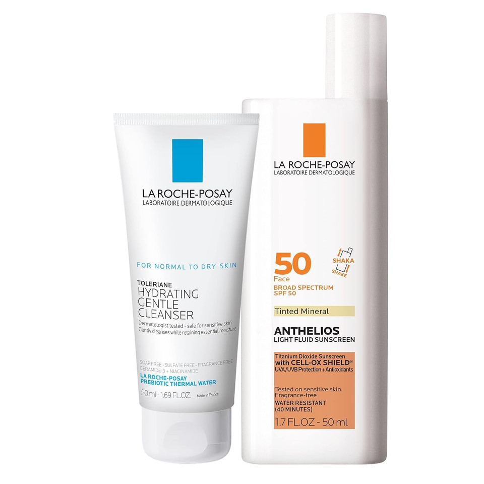 La Roche-Posay Anthelios Sunscreen Spf 50, Ultra-Light Fluid Broad Spectrum Spf 50, Face Sunscreen With Titanium Dioxide Mineral, Lightweight & Fast-Absorbing, Oil-Free, Matte Finish