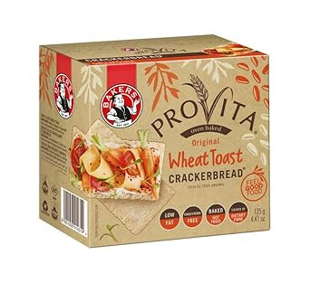 Bakers Provita - Crackerbread Wheat 125G2