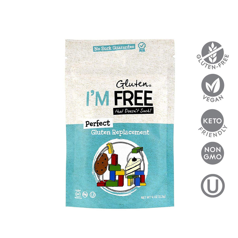 I'M Free Perfect Gluten Replacement Vegan ? Non-Gmo Gluten-Free Ou Kosher Certified - 4 Oz. (Gives Structure To Gluten-Free Flours)
