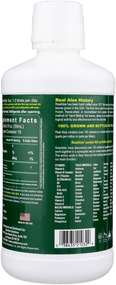 Real Aloe Real Aloe Vera Juice - 32 Oz