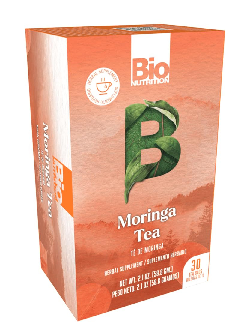 Bio Nutrition Moringa Tea Bags, 30 Count